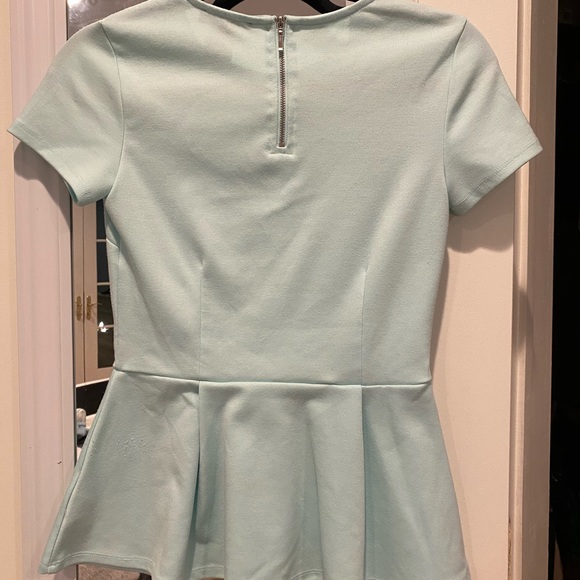 Forever 21 Baby Blue Peplum Top - Picture 3 of 5
